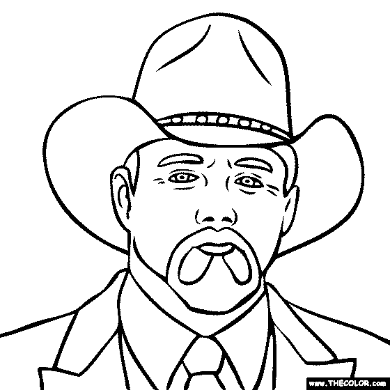Trace Adkins Coloring Page